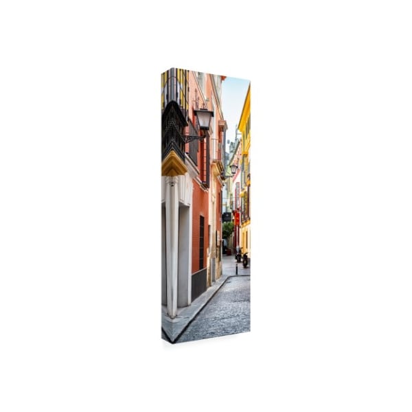 Philippe Hugonnard 'Made In Spain 2 Colourful Street Of Seville' Canvas Art,8x24